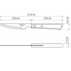 Couteaux<Tramontina 6 couteaux à steak Brun Spanish,