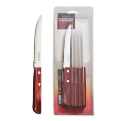 Couteaux<Tramontina 6 couteaux à steak Rouge Churrasco,