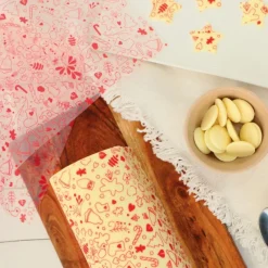 Le Chocolat<ScrapCooking 2 feuilles transfert pour bûche motif Noël,