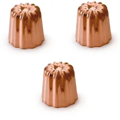 Moules À Pâtisserie<Mali's 3 Moules à cannelés cuivre 55 mm,
