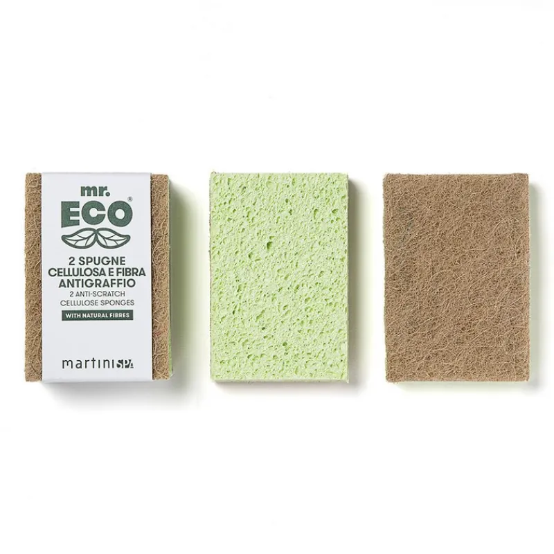 Brosserie|Produits Malins<Martini SPA 2 éponges en cellulose anti-rayures mr.ECO,