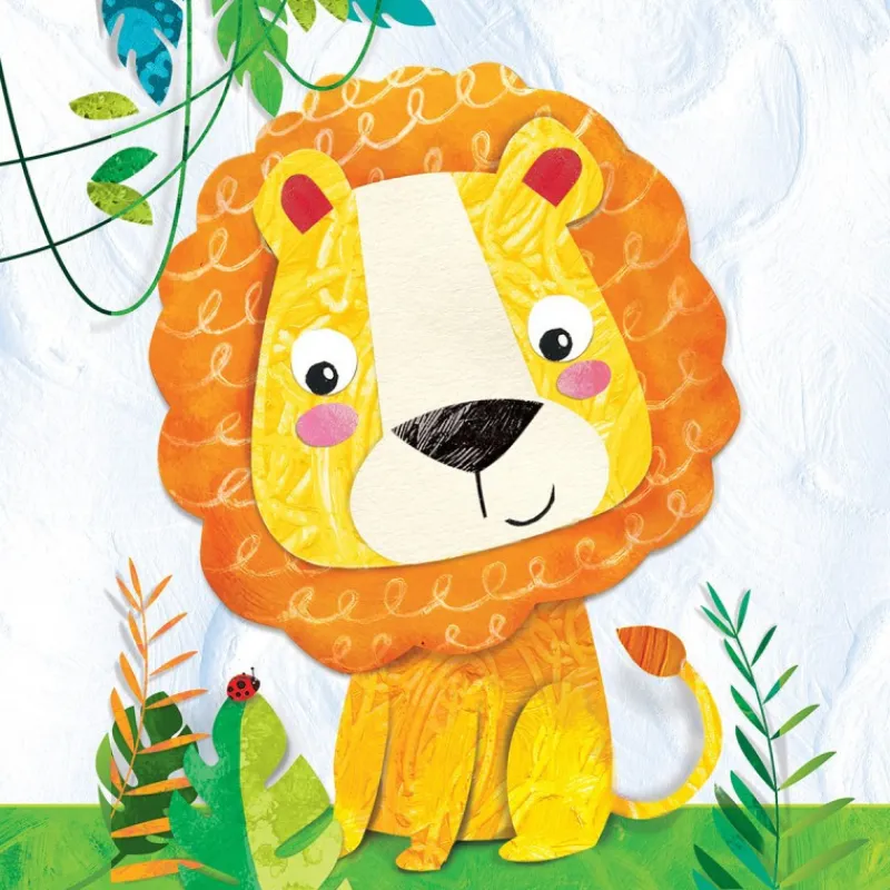 Le Textile Pour Enfant|Serviettes En Papier<PaperProduct Design 20 serviettes en papier Happy Lion,