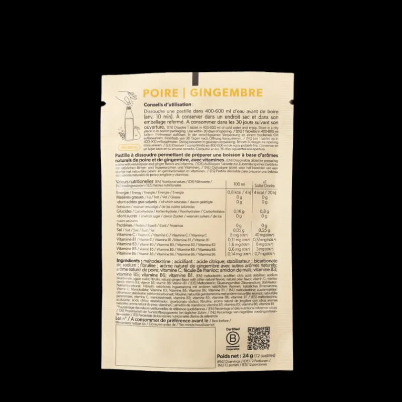 Les Autres Boissons<Qwetch Aromatisation Solid Drinks Poire Gingembre,