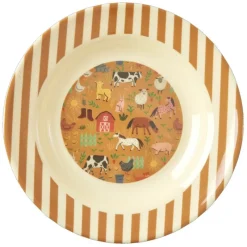 La Vaisselle Pour Enfant<Rice Assiette Creuse 20 cm Ferme,