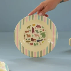 La Vaisselle Pour Enfant<Rice Assiette Creuse Sweet Jungle en mélamine,
