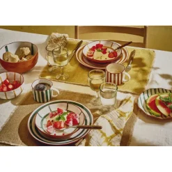 Les Assiettes Dessert|Les Assiettes Creuses<Pomax Assiette Mykonos verte,