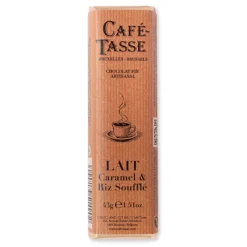 Le Chocolat<Café Tasse Barre de chocolat au Lait Caramel et Riz Soufflé,