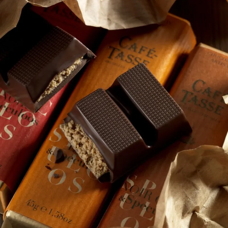 Le Chocolat<Café Tasse Barre de chocolat au Lait Spéculoos,