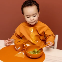 Le Textile Pour Enfant<Trixie Bavoir à manches imperméable Mr Fox,