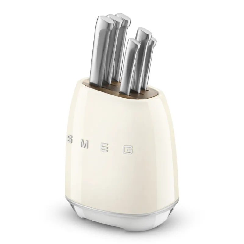 Blocs Couteaux<SMEG Bloc Couteaux années 50 Crème,