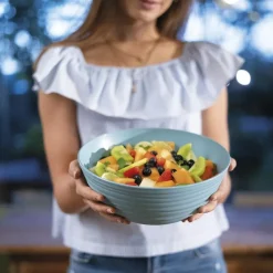 Saladiers Et Coupelles<GUZZINI Bol avec couvercle Tierra Bleu Poudré,