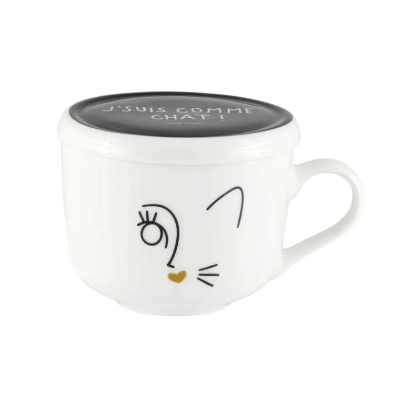 Bols, Mugs Et Tasses<DERRIERE LA PORTE Bol J'suis comme Chat, Derrière la porte