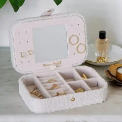 Les Bijoux|Les Accessoires<Maison Scarlett Boîte à Bijoux de Voyage Brigitte Moumoute Blanc,