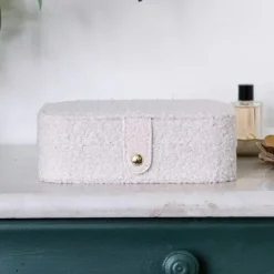 Les Bijoux|Les Accessoires<Maison Scarlett Boîte à Bijoux de Voyage Brigitte Moumoute Blanc,