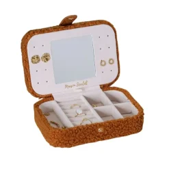 Les Bijoux|Les Accessoires<Maison Scarlett Boîte à Bijoux de Voyage Brigitte Moumoute Camel,