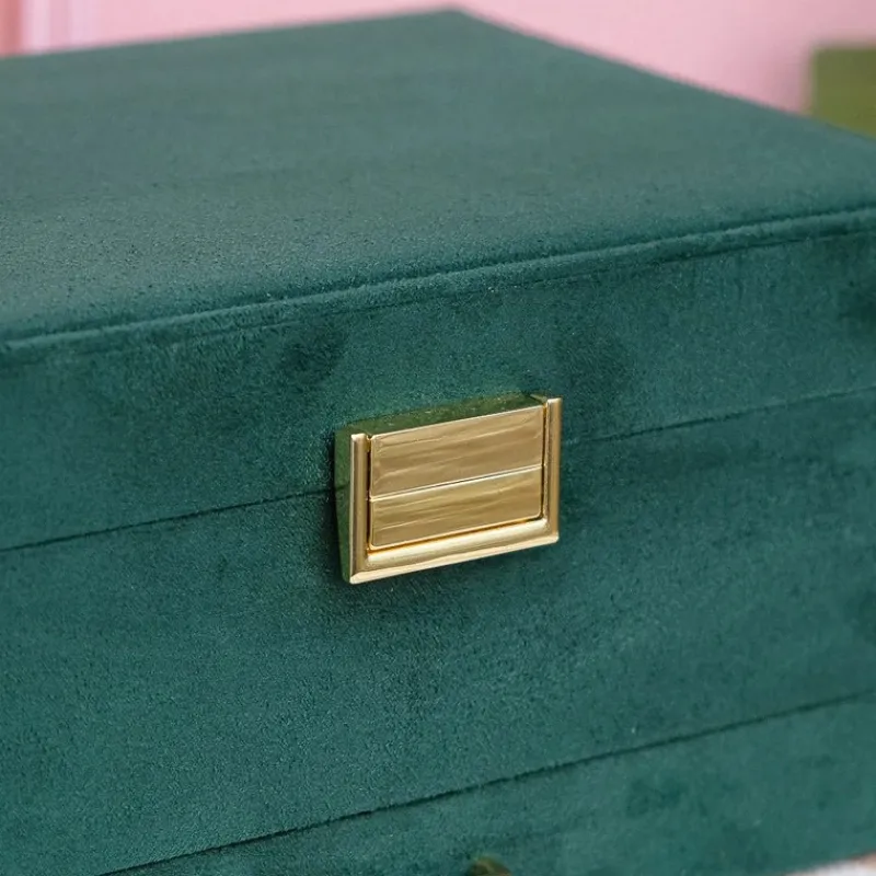 Les Accessoires<Maison Scarlett Boîte à Bijoux Denise Velours Vert,