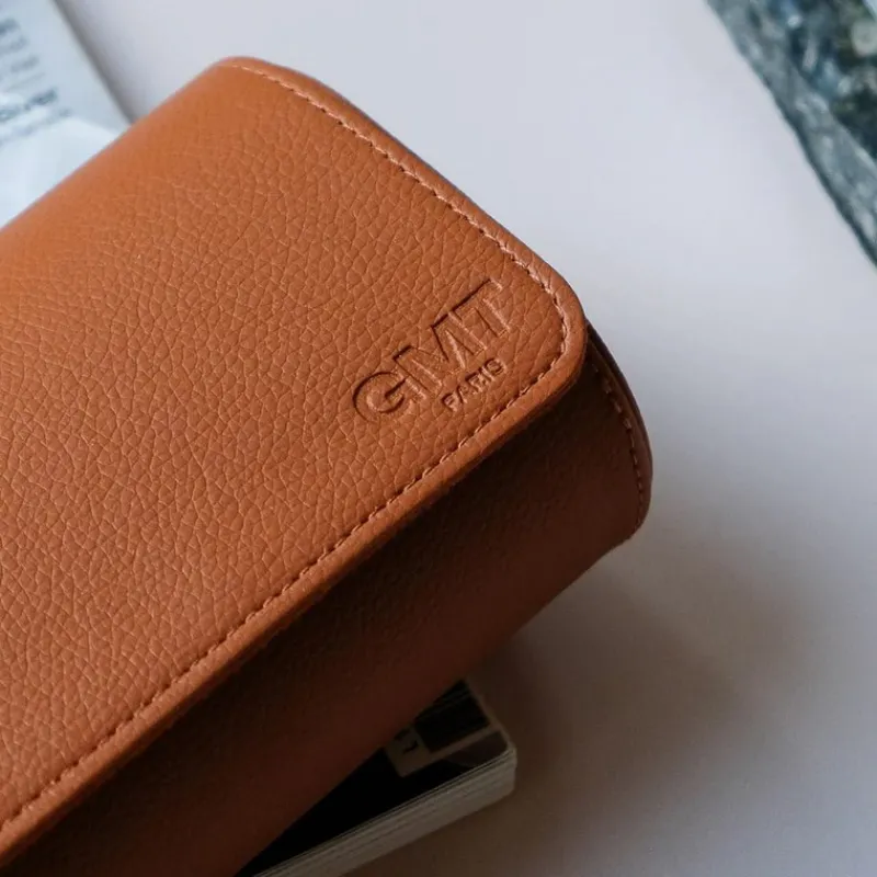 Les Accessoires<Maison Scarlett Boîte à Montres de Voyage James 3 emplacements Camel,