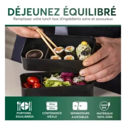 Boîtes Repas Et Accessoires<Umami Boîte Bento Modulable 1.5 L Vert Ardoise,