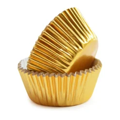 Les Cupcakes<ScrapCooking Boîte de +/- 48 caissettes dorées,