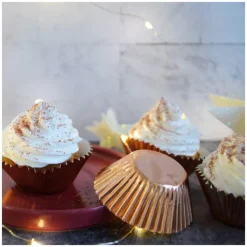 Les Cupcakes<ScrapCooking Boîte de +/- 48 caissettes rose gold,
