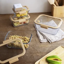 Boîtes Hermétiques<PEBBLY Boîte de conservation sous-vide en verre,