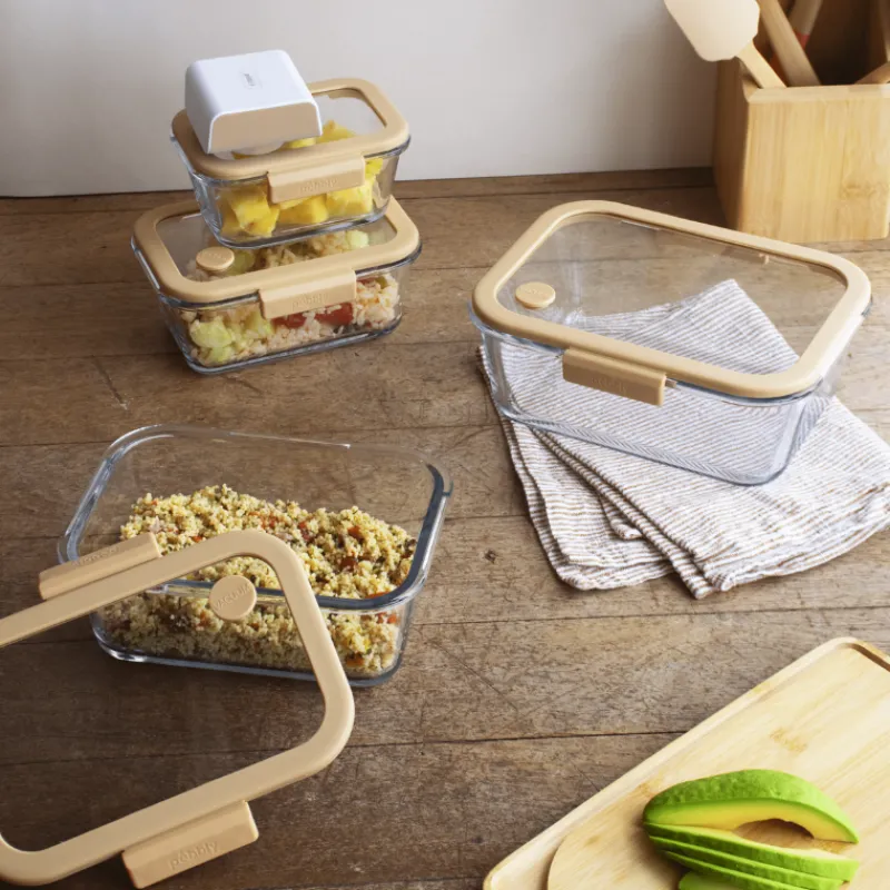 Boîtes Hermétiques<PEBBLY Boîte de conservation sous-vide en verre,