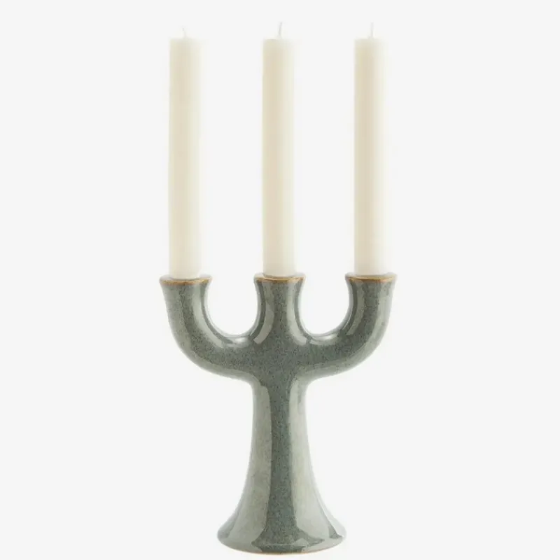 Photophores, Bougeoirs Et Chandeliers<Madam Stoltz Bougeoir 3 branches en grès,