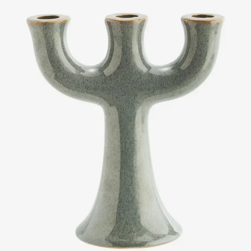 Photophores, Bougeoirs Et Chandeliers<Madam Stoltz Bougeoir 3 branches en grès,