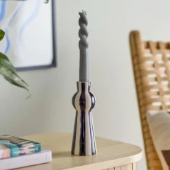 Photophores, Bougeoirs Et Chandeliers<Bloomingville Bougeoir en Grès H17cm Eja,