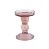 Photophores, Bougeoirs Et Chandeliers<Present Time Bougeoir Glass Art Pink,