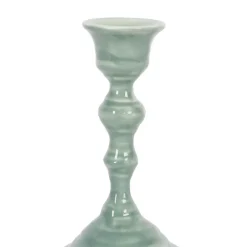 Photophores, Bougeoirs Et Chandeliers<Côté Table Bougeoir émaillé Baroque Sauge,