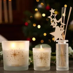 Bougies Parfumées|Bougies Décoratives<ESTEBAN Bougie parfumée 180g Sapin Exquis,