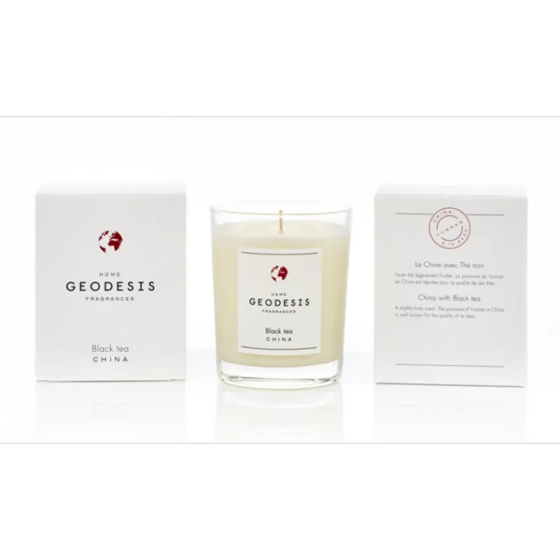 Bougies Parfumées<GEODESIS Bougie parfumée 180g Thé Noir,