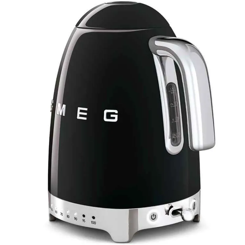 Bouilloires Électriques<SMEG Bouilloire réglable années 50 Noir,