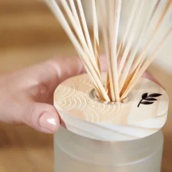 Diffuseurs De Parfum D'Intérieur<ESTEBAN Bouquet parfumé Ellipse Blanc coton 200ml,