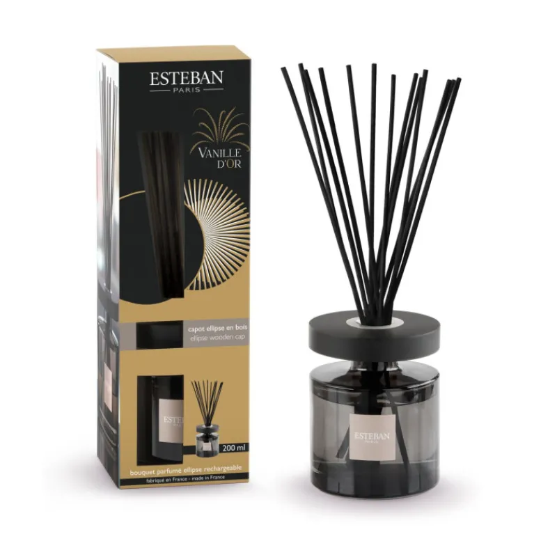 Diffuseurs De Parfum D'Intérieur<ESTEBAN Bouquet parfumé Ellipse Vanille d'Or,