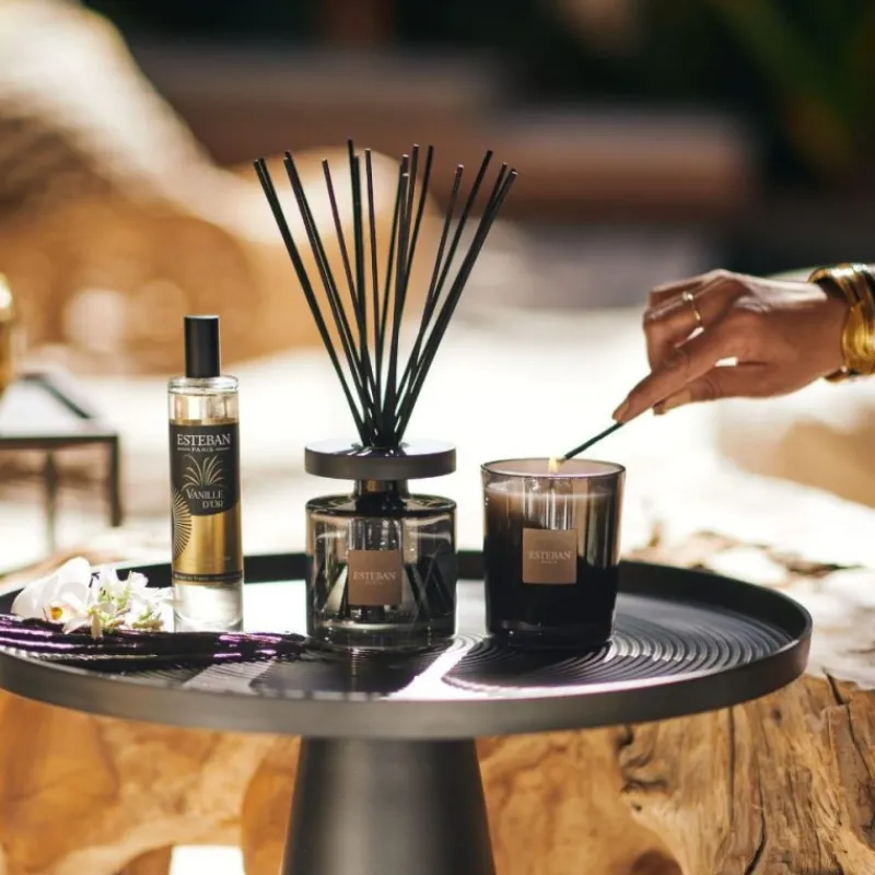 Diffuseurs De Parfum D'Intérieur<ESTEBAN Bouquet parfumé Ellipse Vanille d'Or,