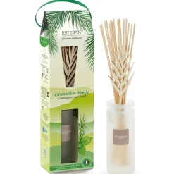 Diffuseurs De Parfum D'Intérieur<ESTEBAN Bouquet parfumé 100ml Citronnelle et Menthe,