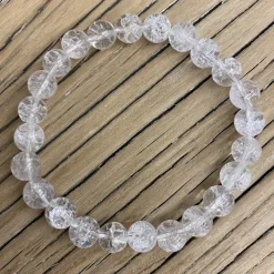 La Lithothérapie<Koukouma & Co Bracelet Cristal de Roche craquelé,