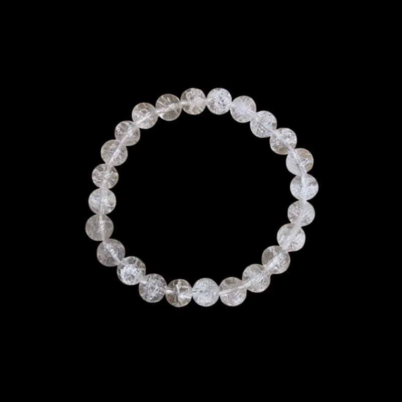 La Lithothérapie<Koukouma & Co Bracelet Cristal de Roche craquelé,