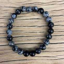 La Lithothérapie<Koukouma & Co Bracelet Obsidienne Flocon de neige,
