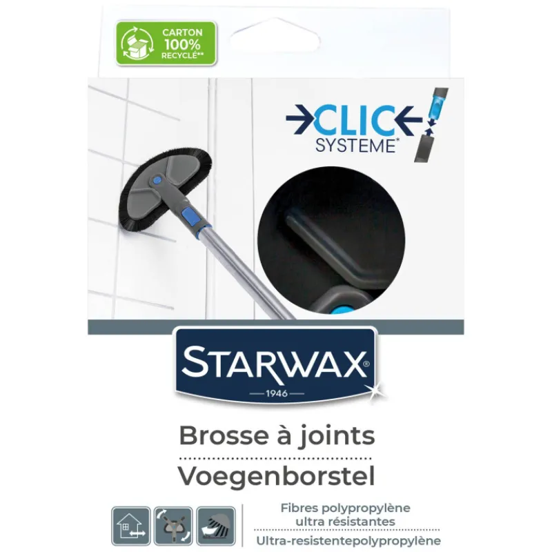 Brosserie<STARWAX Brosse à joints Clic Système,