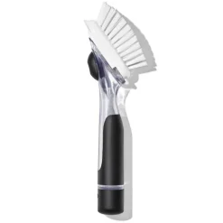 Brosserie<OXO Brosse à vaisselle distributrice de savon avec manche,