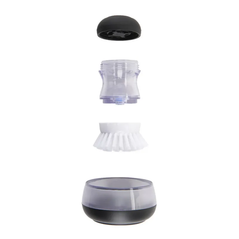 Brosserie<OXO Brosse à vaisselle ronde distributrice de savon avec support,