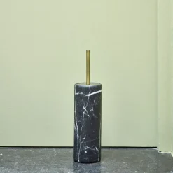 Coin Wc<Aquanova Brosse de toilettes Néron Noir,