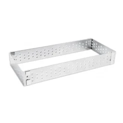 Cercles À Gâteaux|Moules À Pâtisserie<ScrapCooking Cadre à tarte rectangle extensible perforé inox,