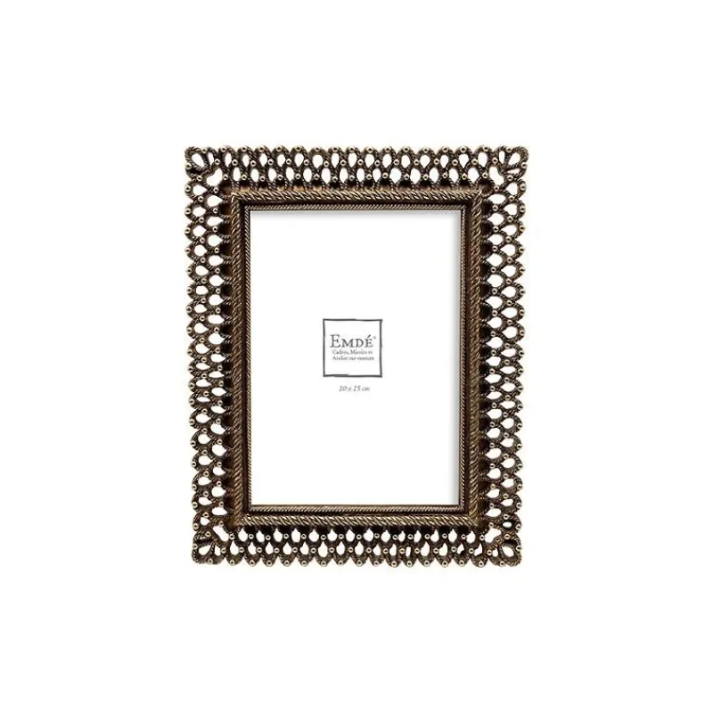 Décorations Murales|Cadres À Poser<EMDE Cadre Mailles doré Veilli, Emdé