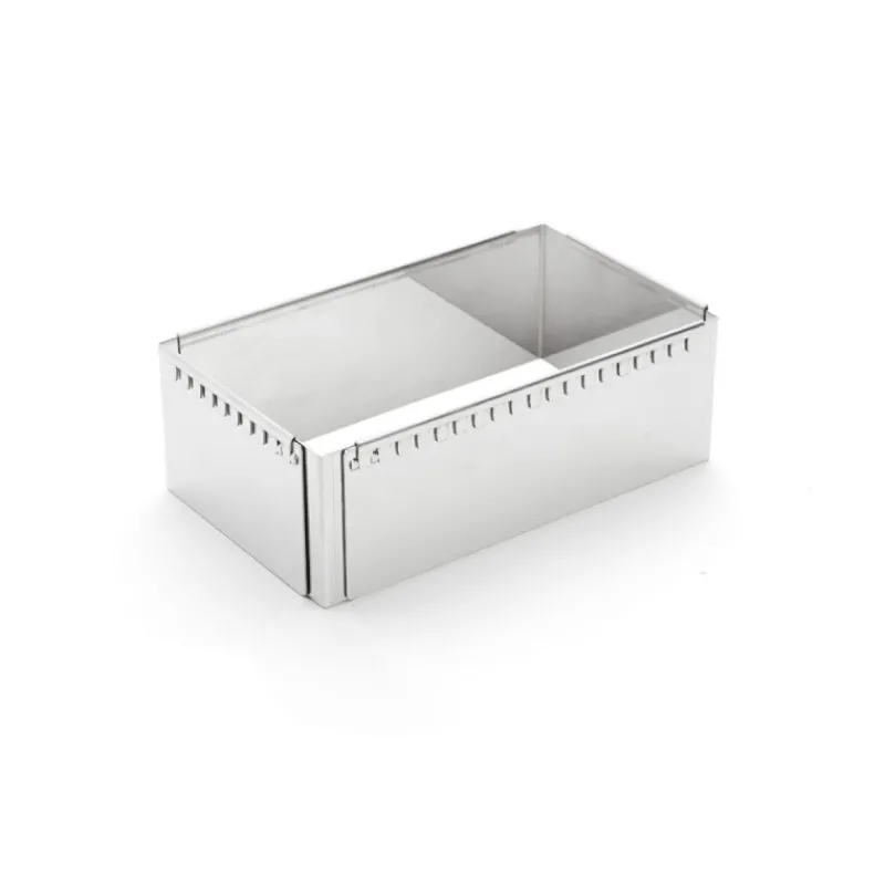 Cercles À Gâteaux|Moules À Pâtisserie<DE BUYER Cadre rectangle extensible inox de 21,5 à 40 cm,