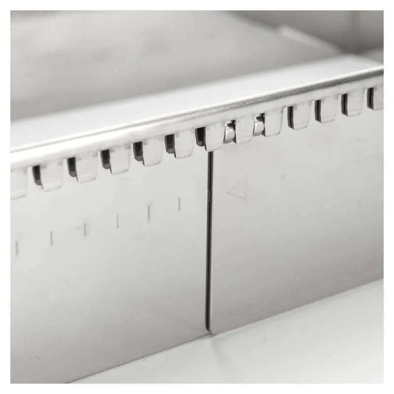 Cercles À Gâteaux|Moules À Pâtisserie<DE BUYER Cadre rectangle extensible inox de 21,5 à 40 cm,