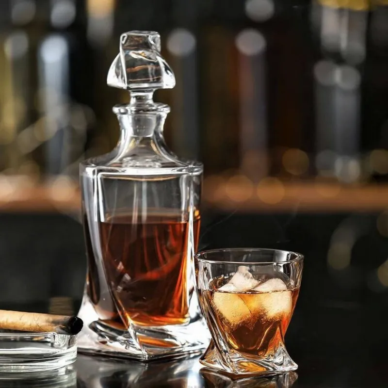 Carafes À Whisky<Crystal BOHEMIA Carafe à whisky Quadro,